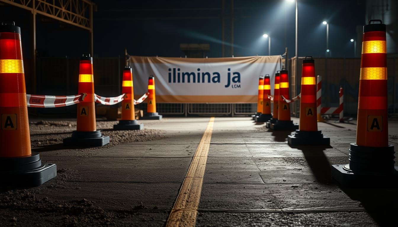 Como iluminar acessos temporários em canteiros de obras​