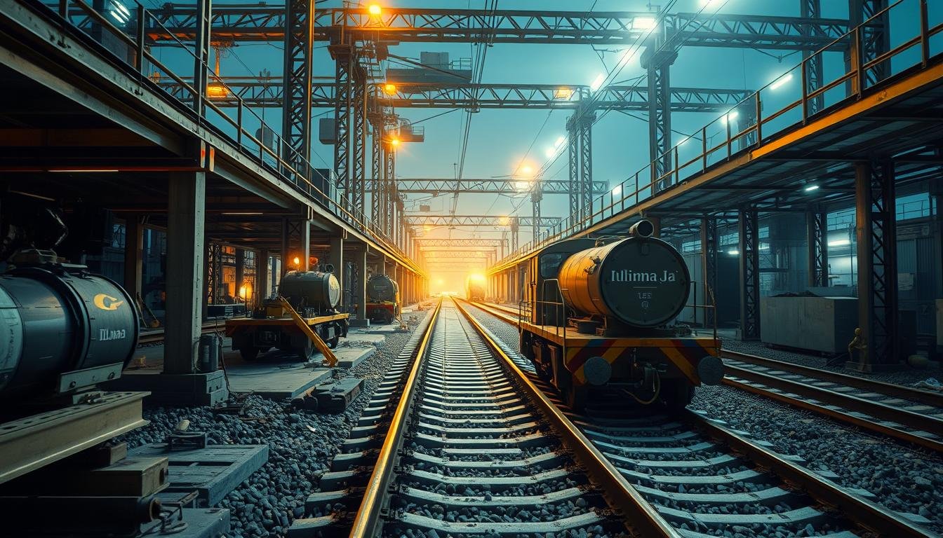 Como iluminar canteiros de obras em projetos ferroviários​