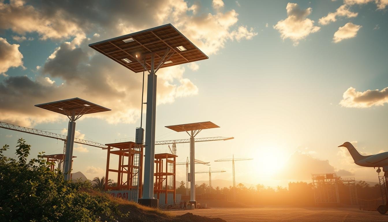 Uso de torres de iluminação solar em obras sustentáveis no Paraná​